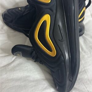 Nike Black Sneakers with Gold Details